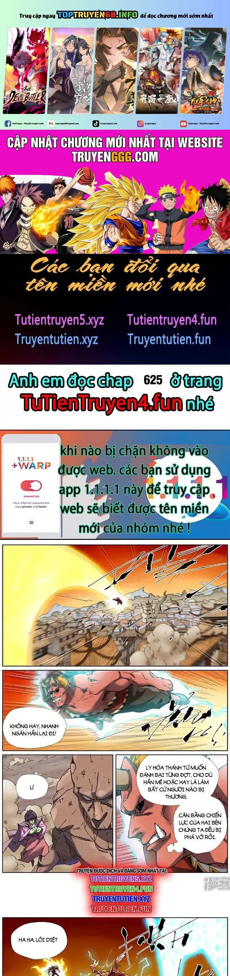 Yêu Thần Ký Nettruyen ZZZ Chương 624 Page 1