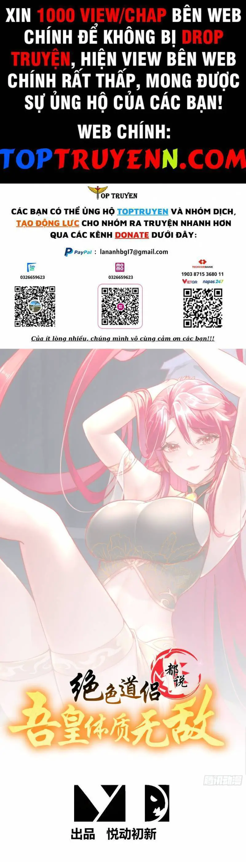 Tuyệt Sắc Đạo Lữ Đều Nói Ngô Hoàng Thể Chất Vô Địch Nettruyen ZZZ Chương 44 Page 1