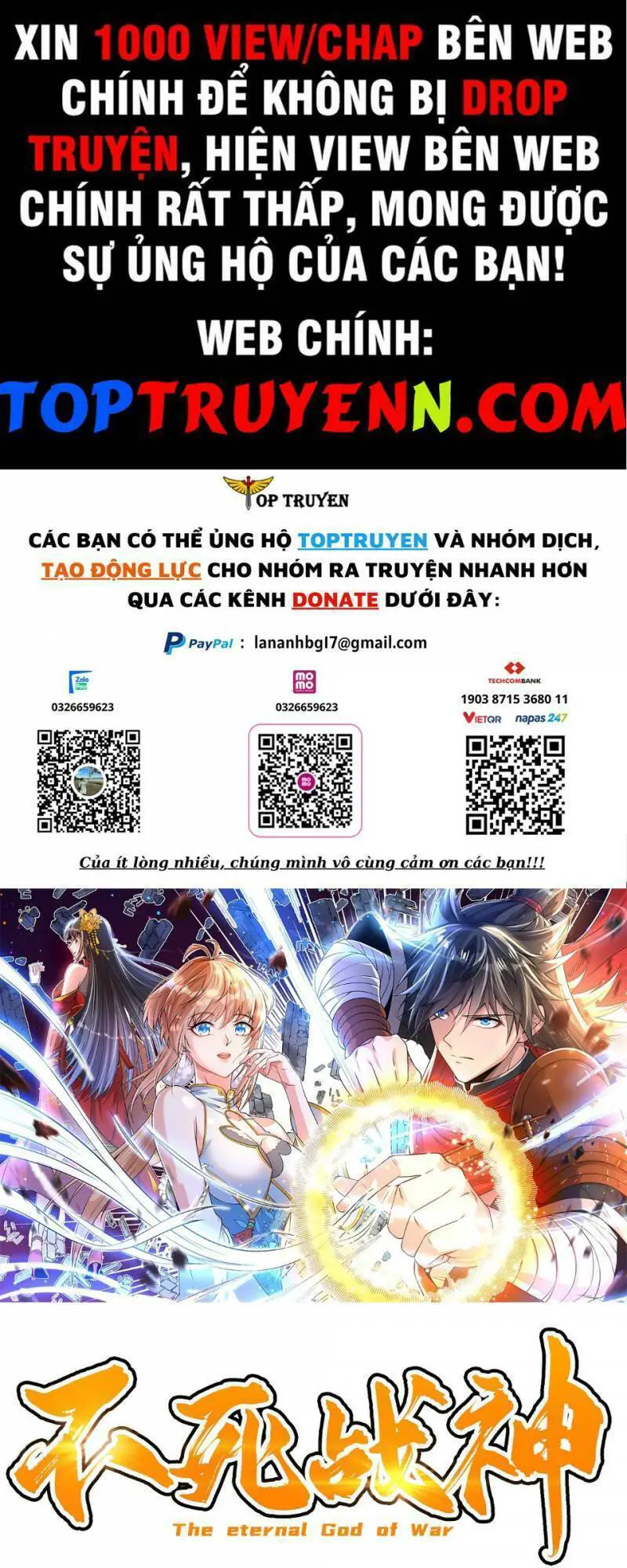 Chiến Thần Bất Tử Nettruyen ZZZ Chương 17 Page 1