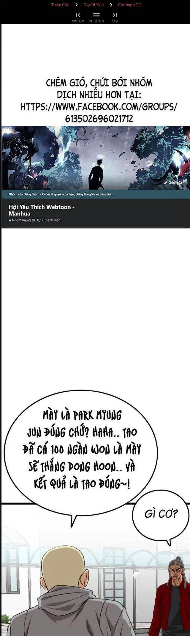 Người Xấu Nettruyen ZZZ Chương 222 Page 1
