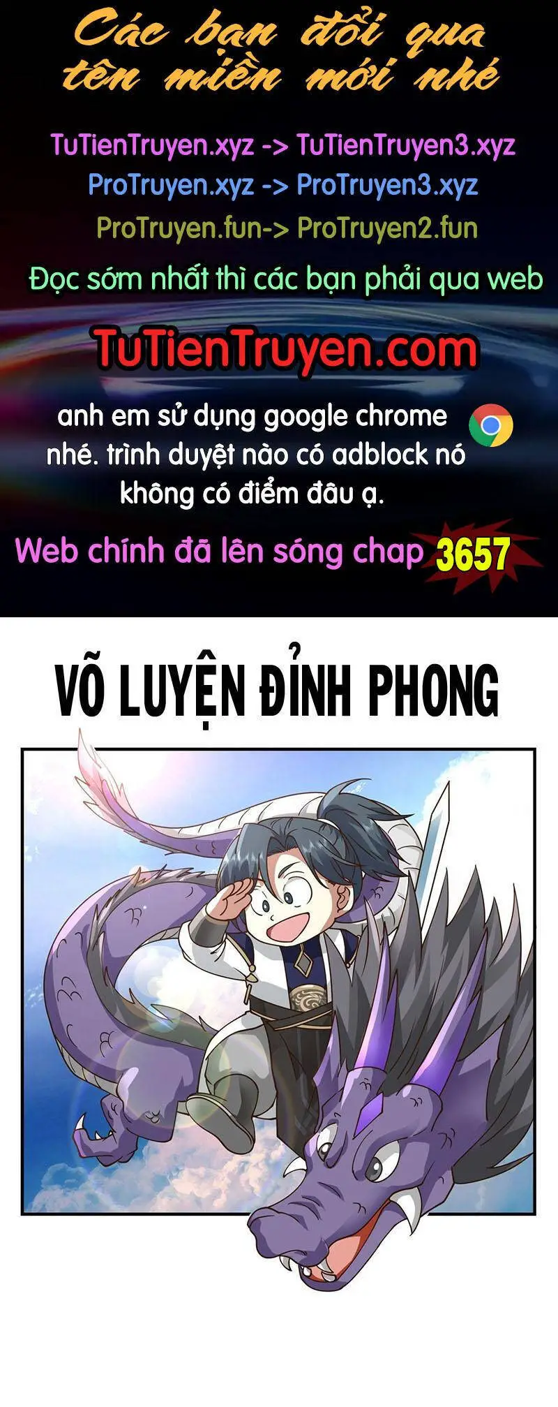 Võ Luyện Đỉnh Phong Nettruyen ZZZ Chương 3656 Page 1