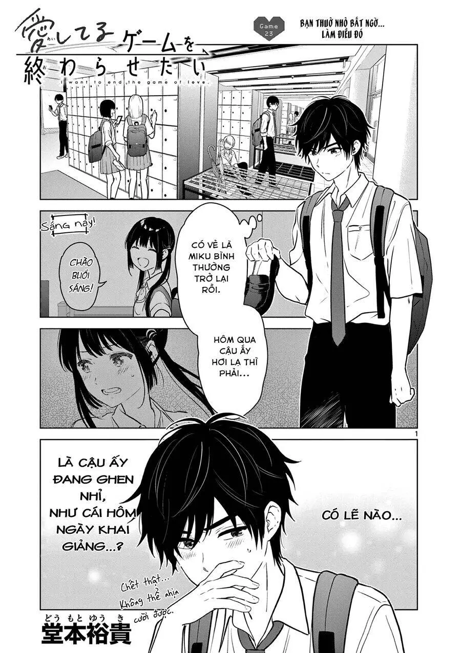 Aishiteru Game Wo Owarasetai Nettruyen ZZZ Chương 23 Page 1