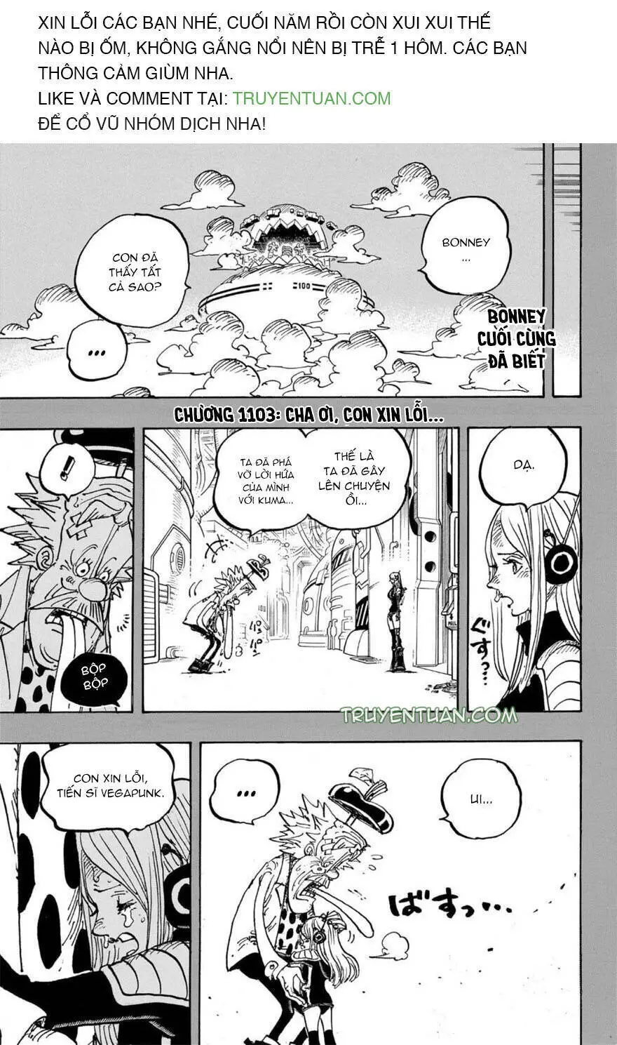 One Piece Nettruyen ZZZ Chương 1103 Page 5