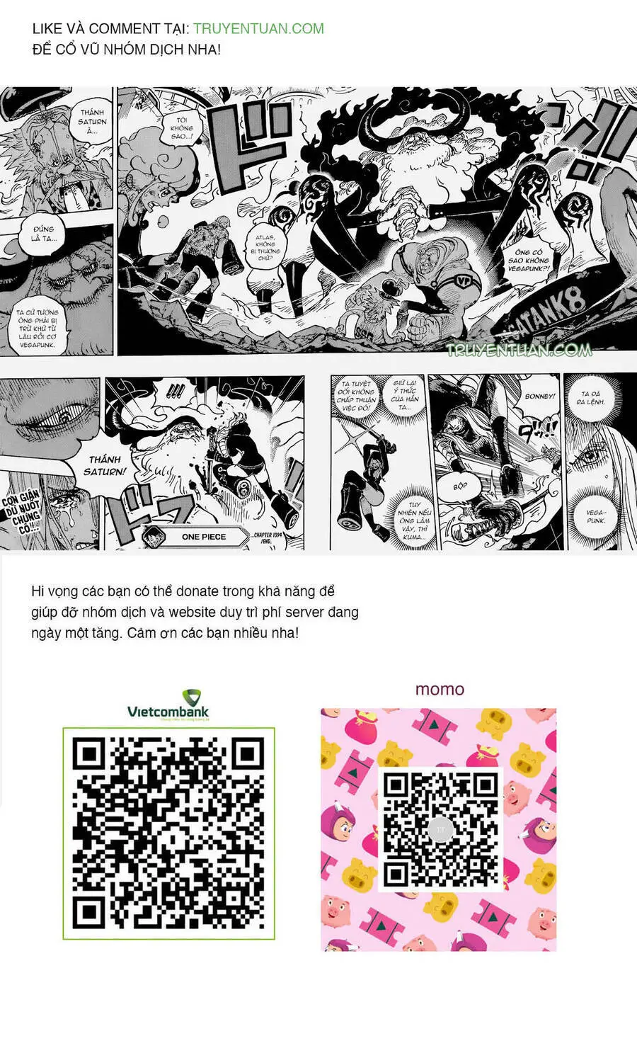One Piece Nettruyen ZZZ Chương 1094 Page 20