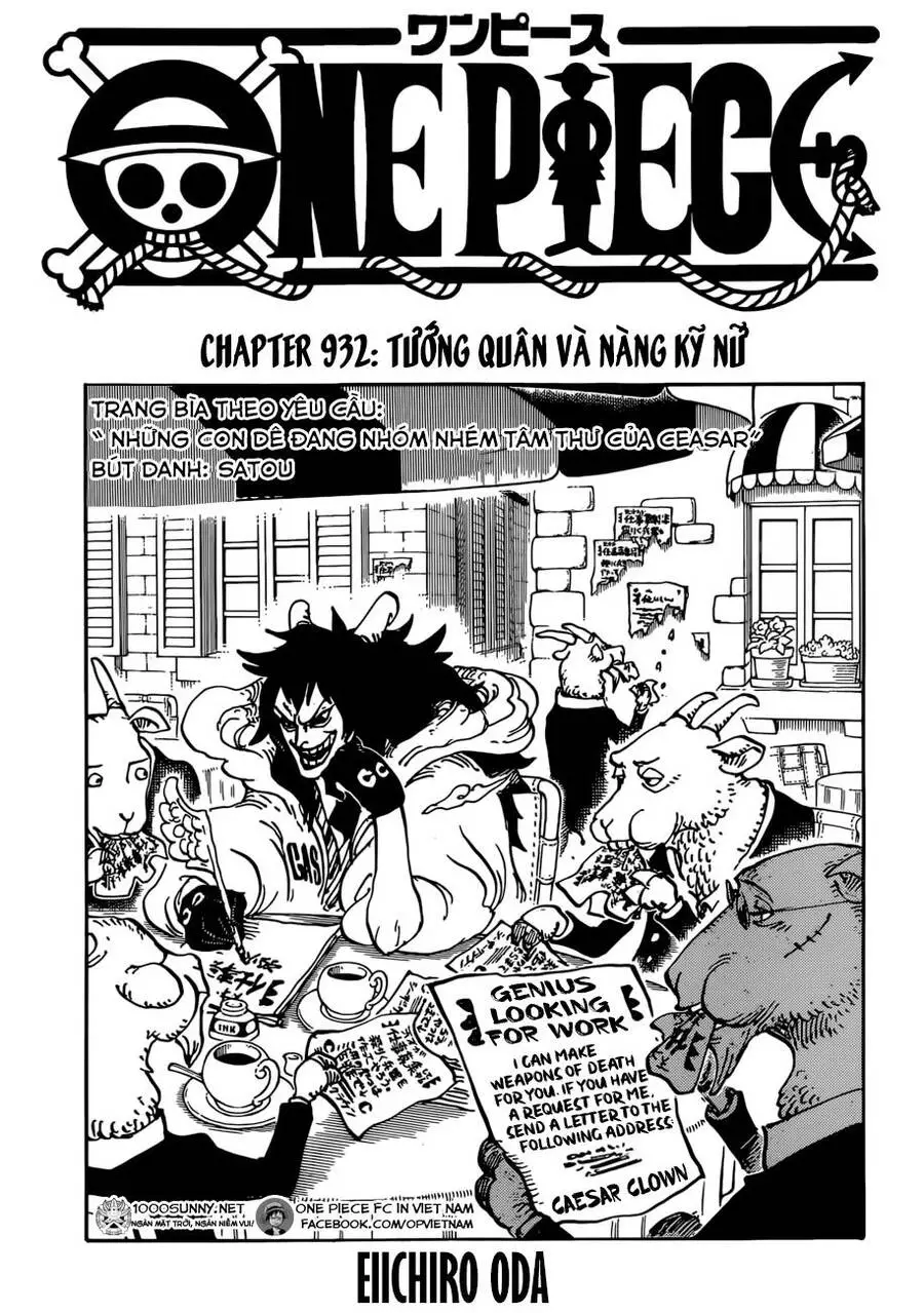 One Piece Nettruyen ZZZ Chương 932 Page 1
