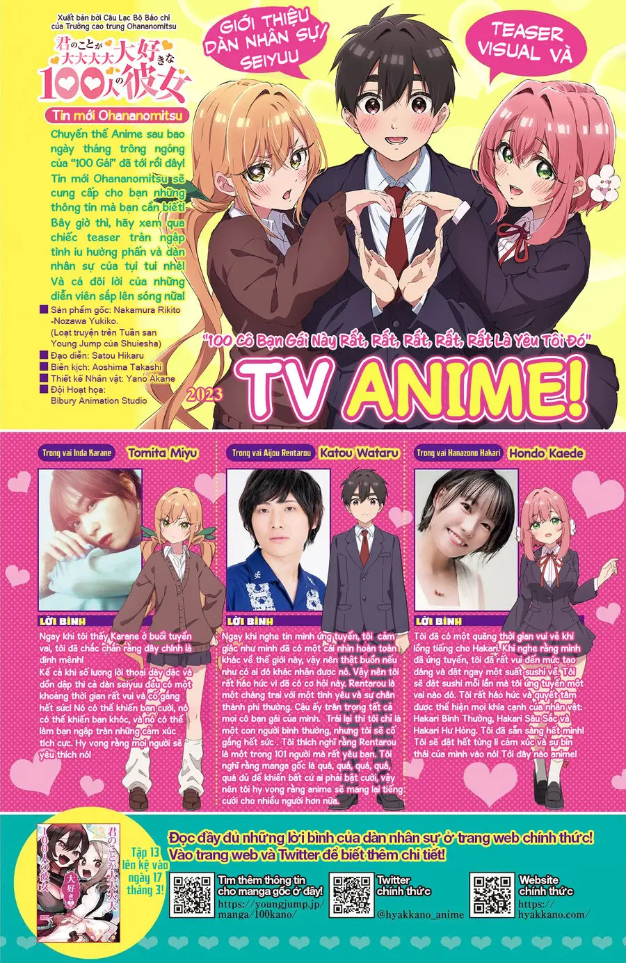 Kimi No Koto Ga Dai Dai Dai Dai Daisuki Na 100-Ri No Kanojo Nettruyen ZZZ Chương 130 Page 3