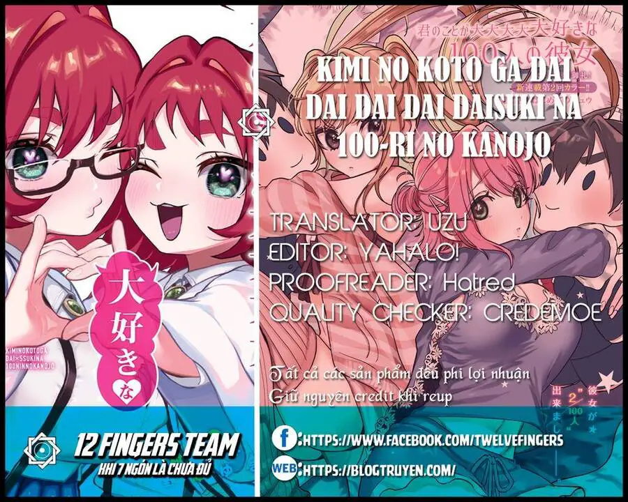 Kimi No Koto Ga Dai Dai Dai Dai Daisuki Na 100-Ri No Kanojo Nettruyen ZZZ Chương 26 Page 2