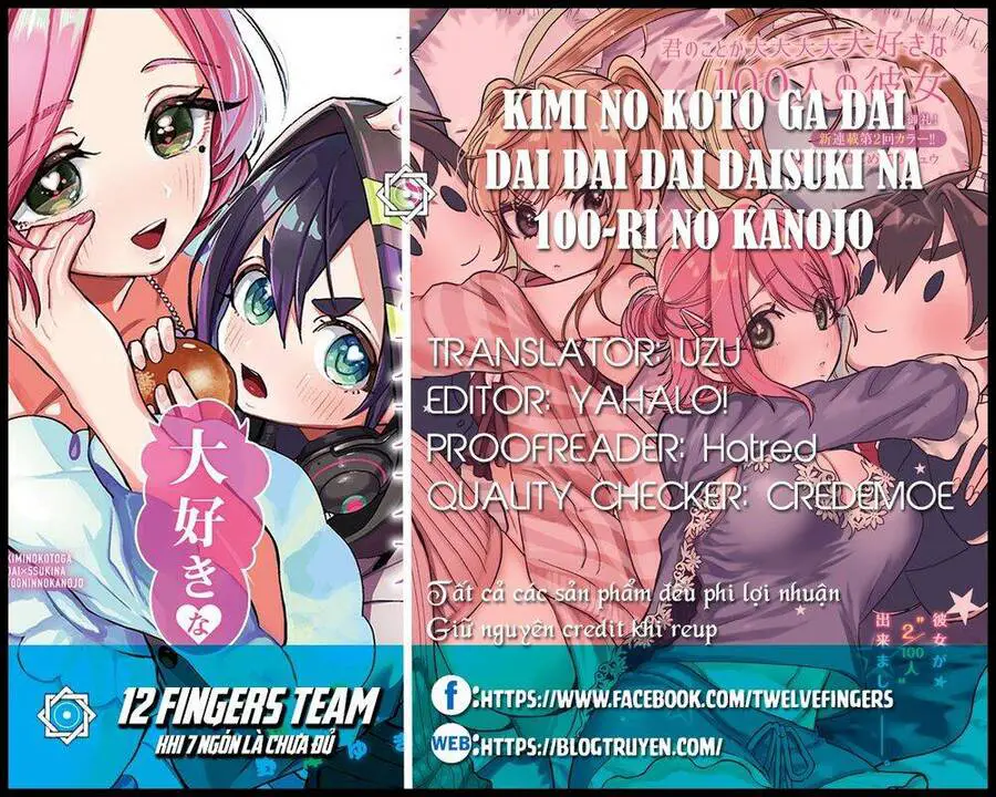 Kimi No Koto Ga Dai Dai Dai Dai Daisuki Na 100-Ri No Kanojo Nettruyen ZZZ Chương 33 Page 2