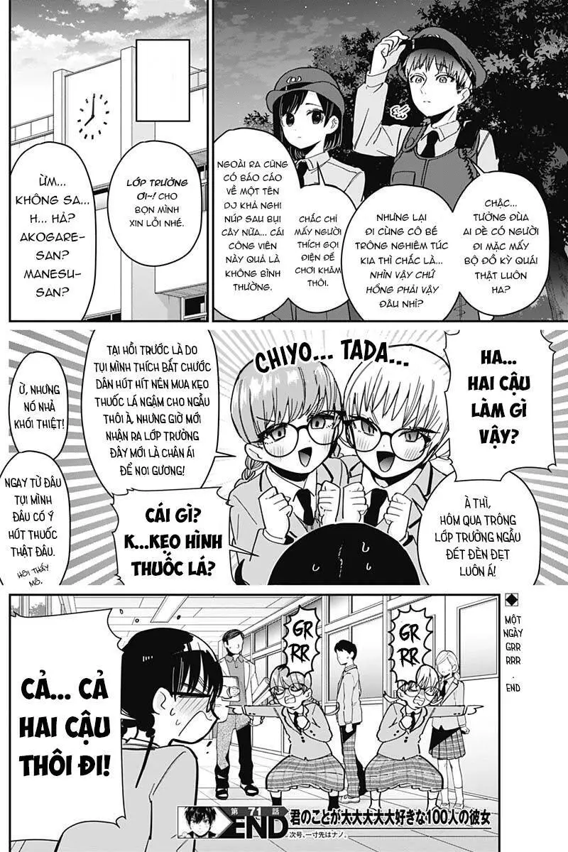 Kimi No Koto Ga Dai Dai Dai Dai Daisuki Na 100-Ri No Kanojo Nettruyen ZZZ Chương 71 Page 22