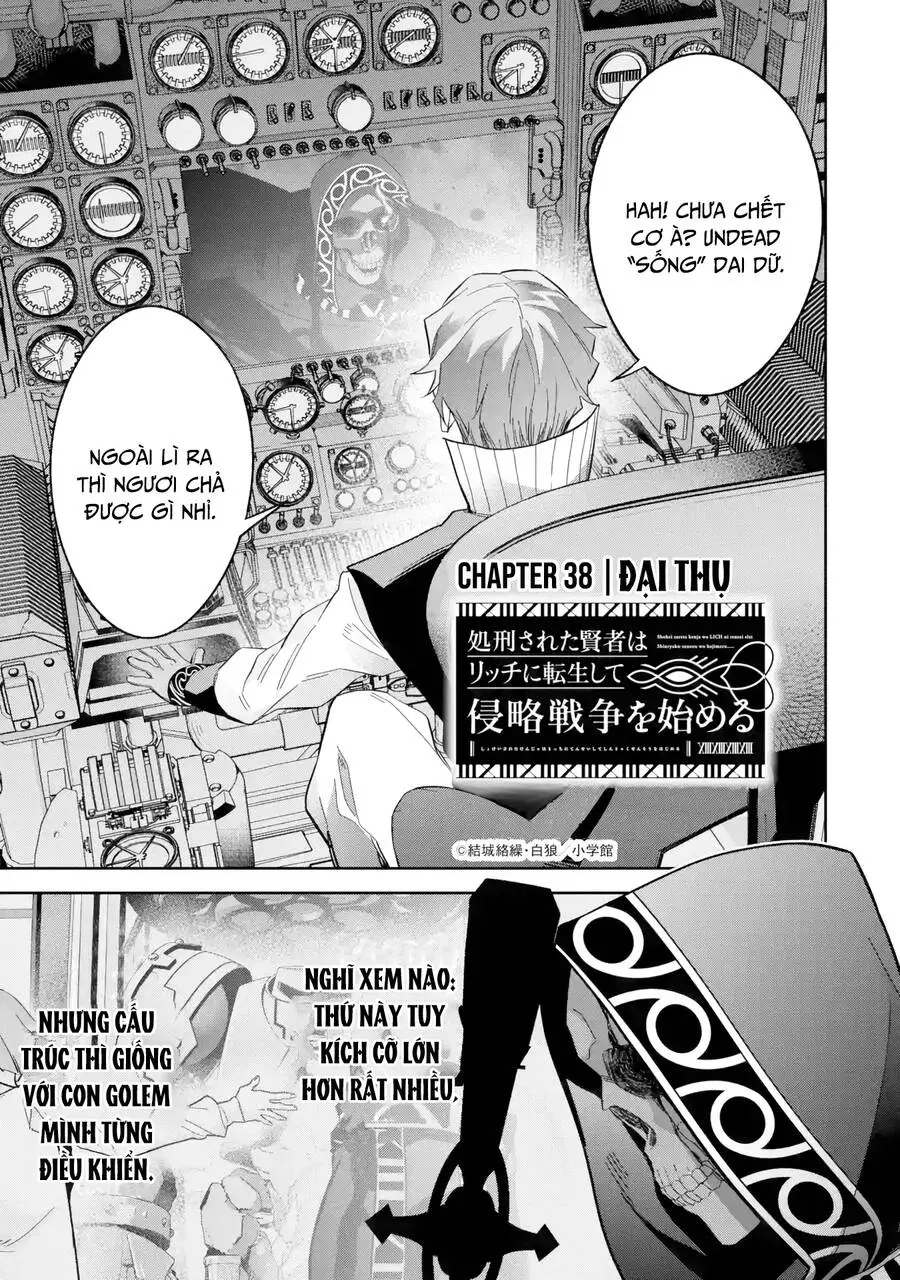 Shokei Sareta Kenja Wa Lich Ni Tensei Shite Shinryaku Sensou Wo Hajimaru Nettruyen ZZZ Chương 38 Page 2