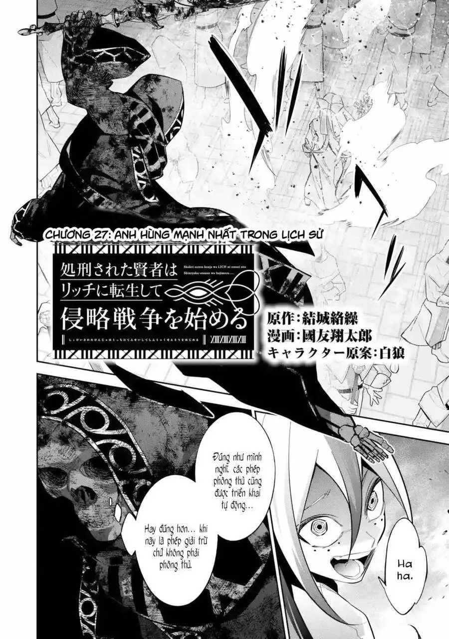 Shokei Sareta Kenja Wa Lich Ni Tensei Shite Shinryaku Sensou Wo Hajimaru Nettruyen ZZZ Chương 27 Page 3