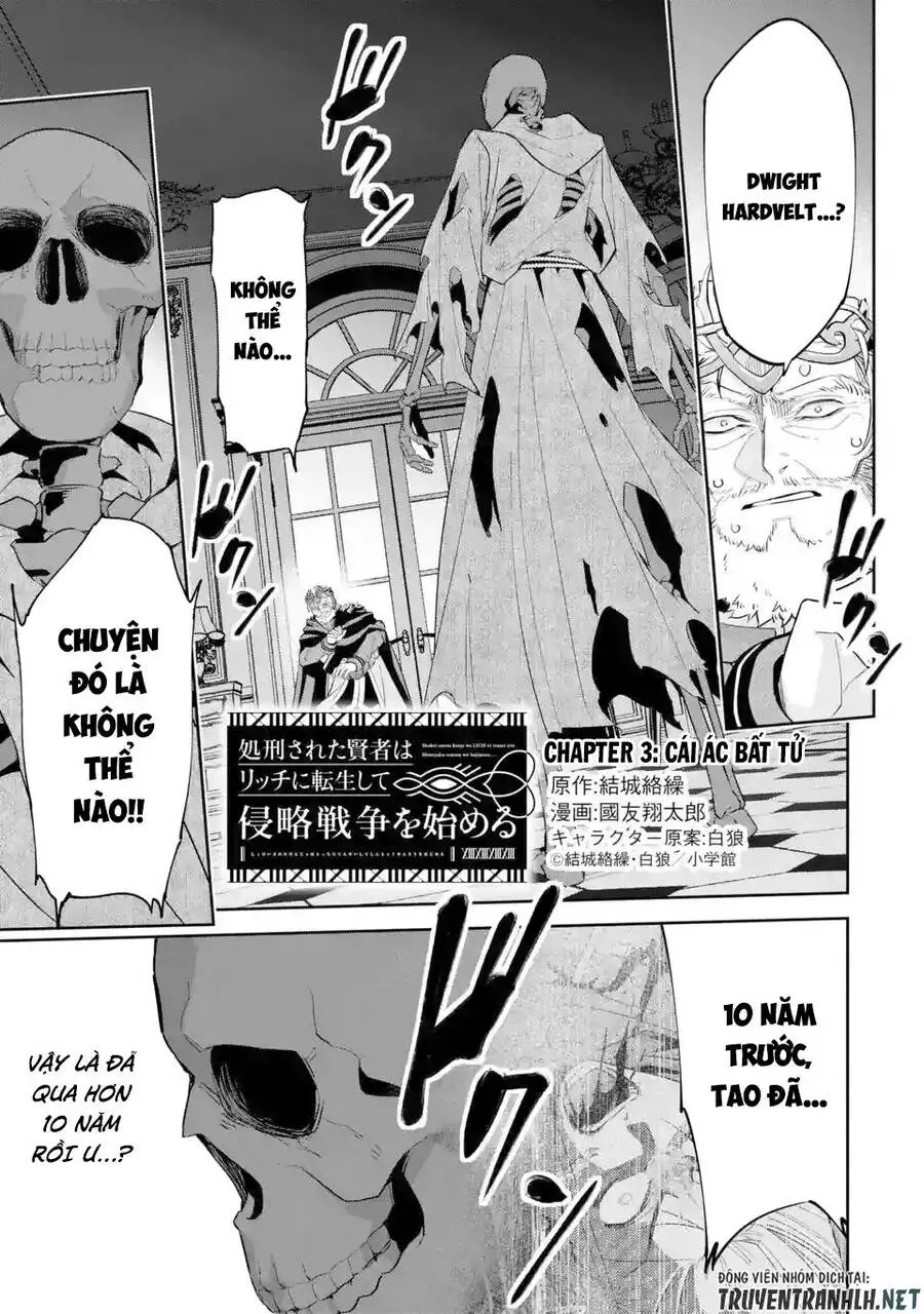 Shokei Sareta Kenja Wa Lich Ni Tensei Shite Shinryaku Sensou Wo Hajimaru Nettruyen ZZZ Chương 3 Page 2