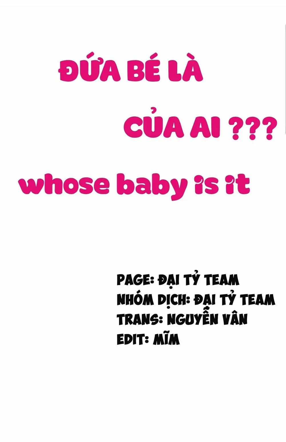 Đứa Bé Là Của Ai ???? Nettruyen ZZZ Chương 85 Page 1