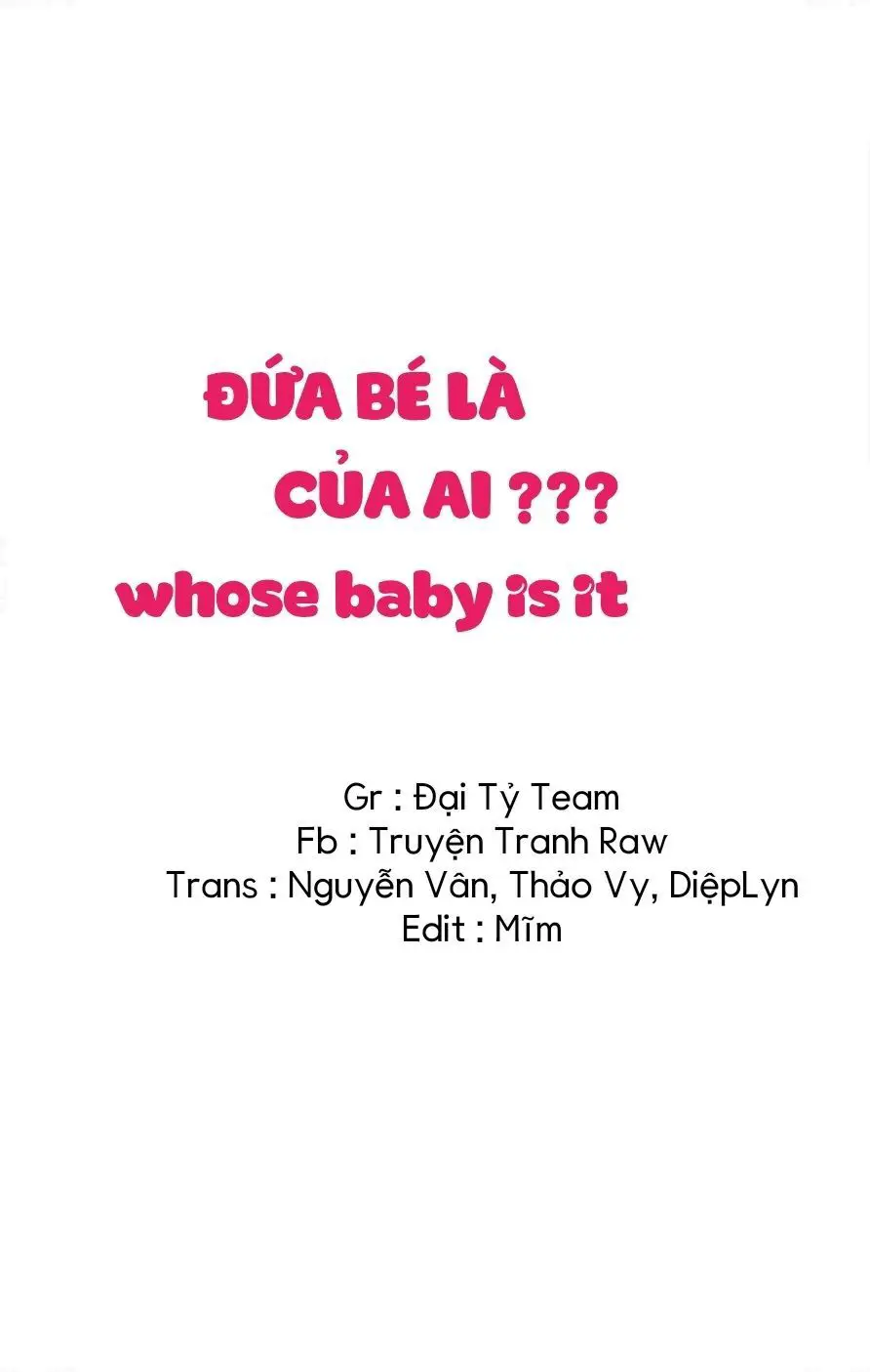 Đứa Bé Là Của Ai ???? Nettruyen ZZZ Chương 29 Page 1