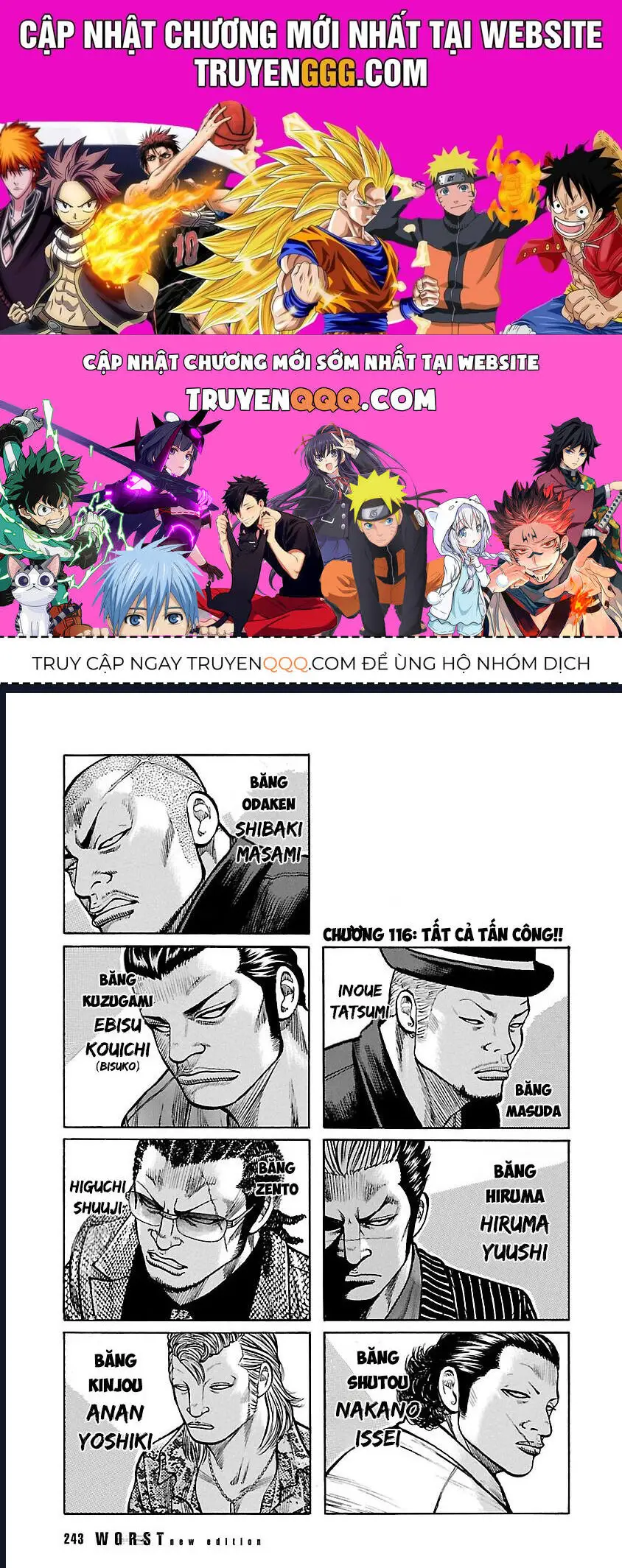 Worst Ấn Bản Mới Nettruyen ZZZ Chương 116 Page 1