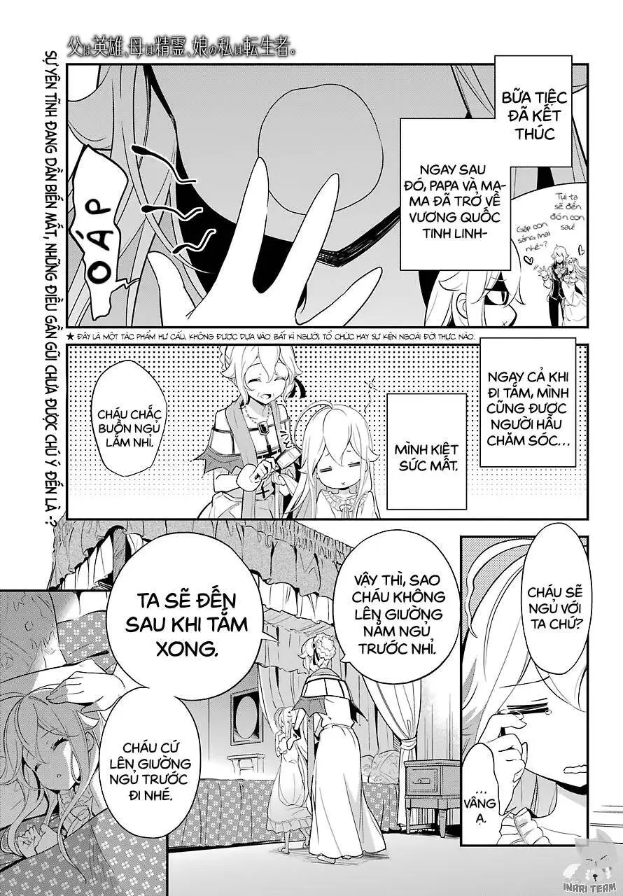 Chichi Wa Eiyuu, Haha Wa Seirei, Musume No Watashi Wa Tenseisha Nettruyen ZZZ Chương 9 Page 2