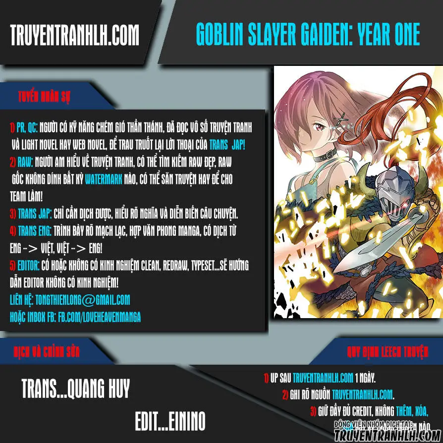 Goblin Slayer Gaiden: Year One Nettruyen ZZZ Chương 1 Page 1