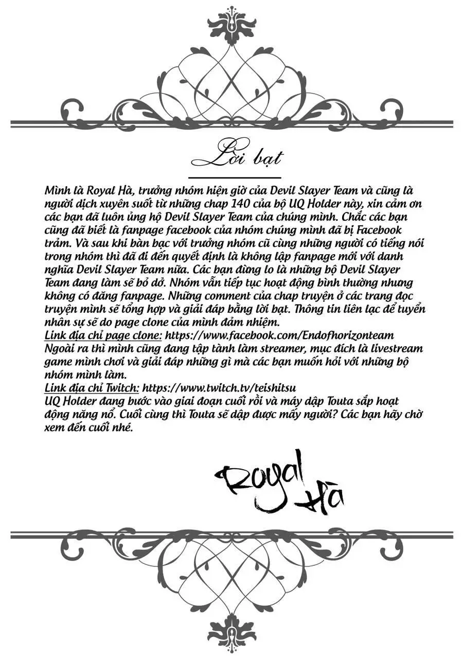 Uq Holder Nettruyen ZZZ Chương 179 Page 42