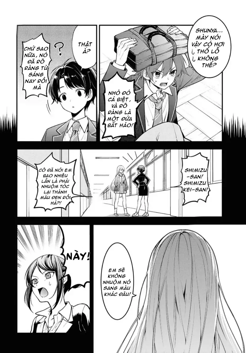 Tonari No Seki No Yankee Shimizu-San Ga Kami O Kuroku Sometekita Nettruyen ZZZ Chương 1 Page 3