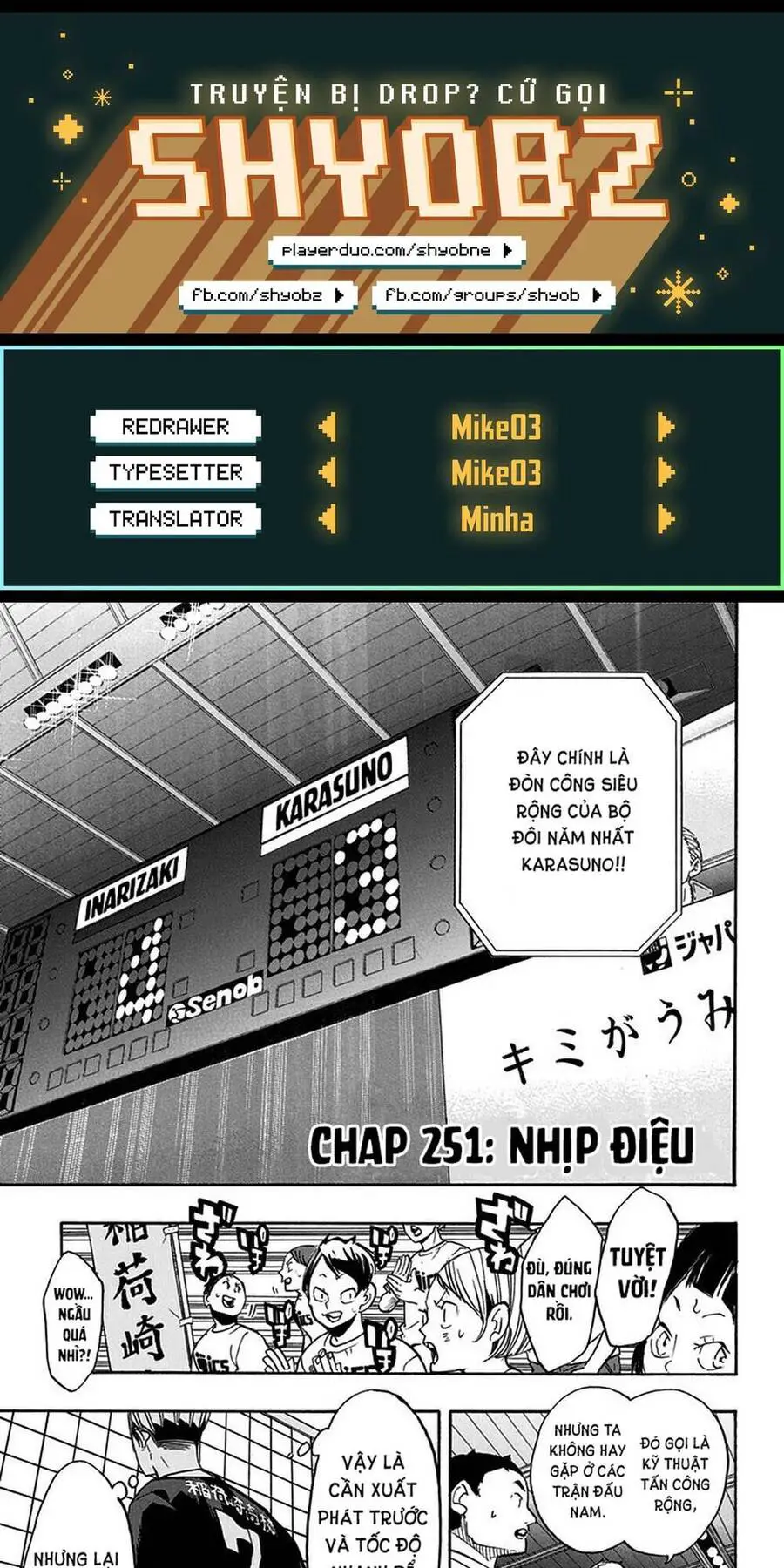 Haikyuu Nettruyen ZZZ Chương 251 Page 1