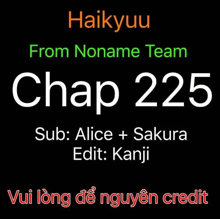 Haikyuu Nettruyen ZZZ Chương 225 Page 1