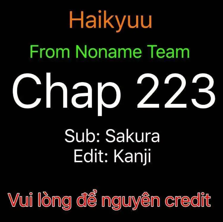 Haikyuu Nettruyen ZZZ Chương 223 Page 1