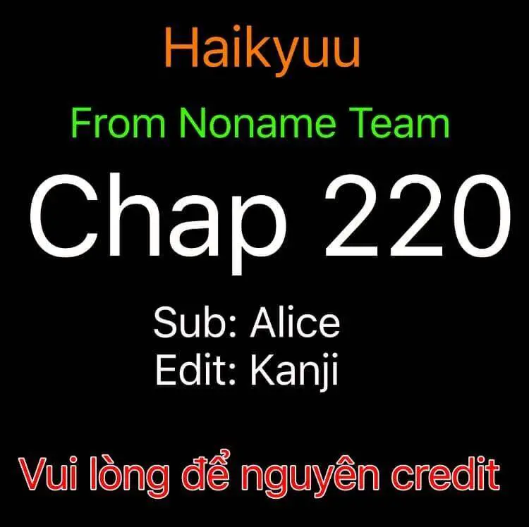 Haikyuu Nettruyen ZZZ Chương 220 Page 1