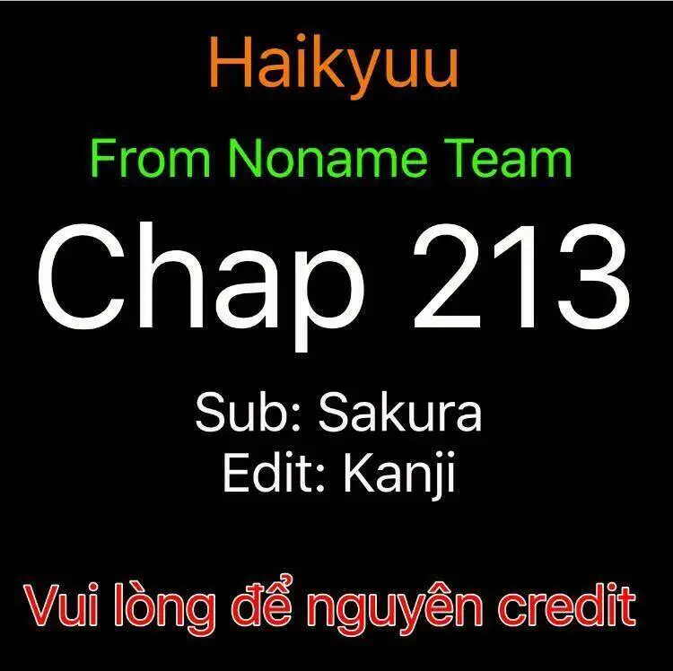 Haikyuu Nettruyen ZZZ Chương 213 Page 1