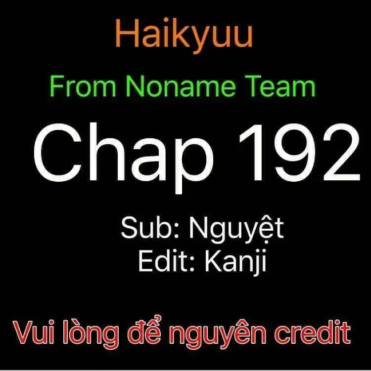 Haikyuu Nettruyen ZZZ Chương 192 Page 1