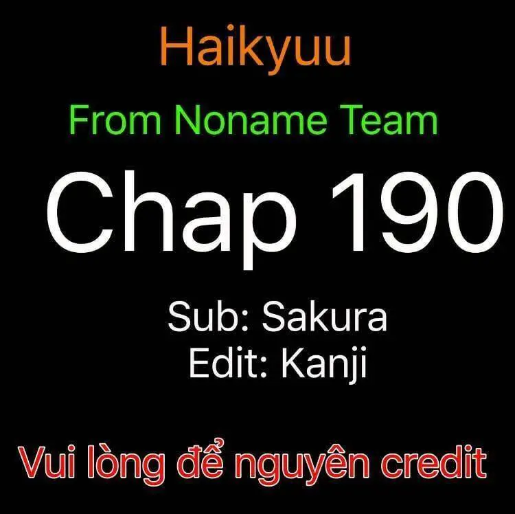 Haikyuu Nettruyen ZZZ Chương 190 Page 1
