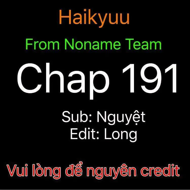 Haikyuu Nettruyen ZZZ Chương 191 Page 1