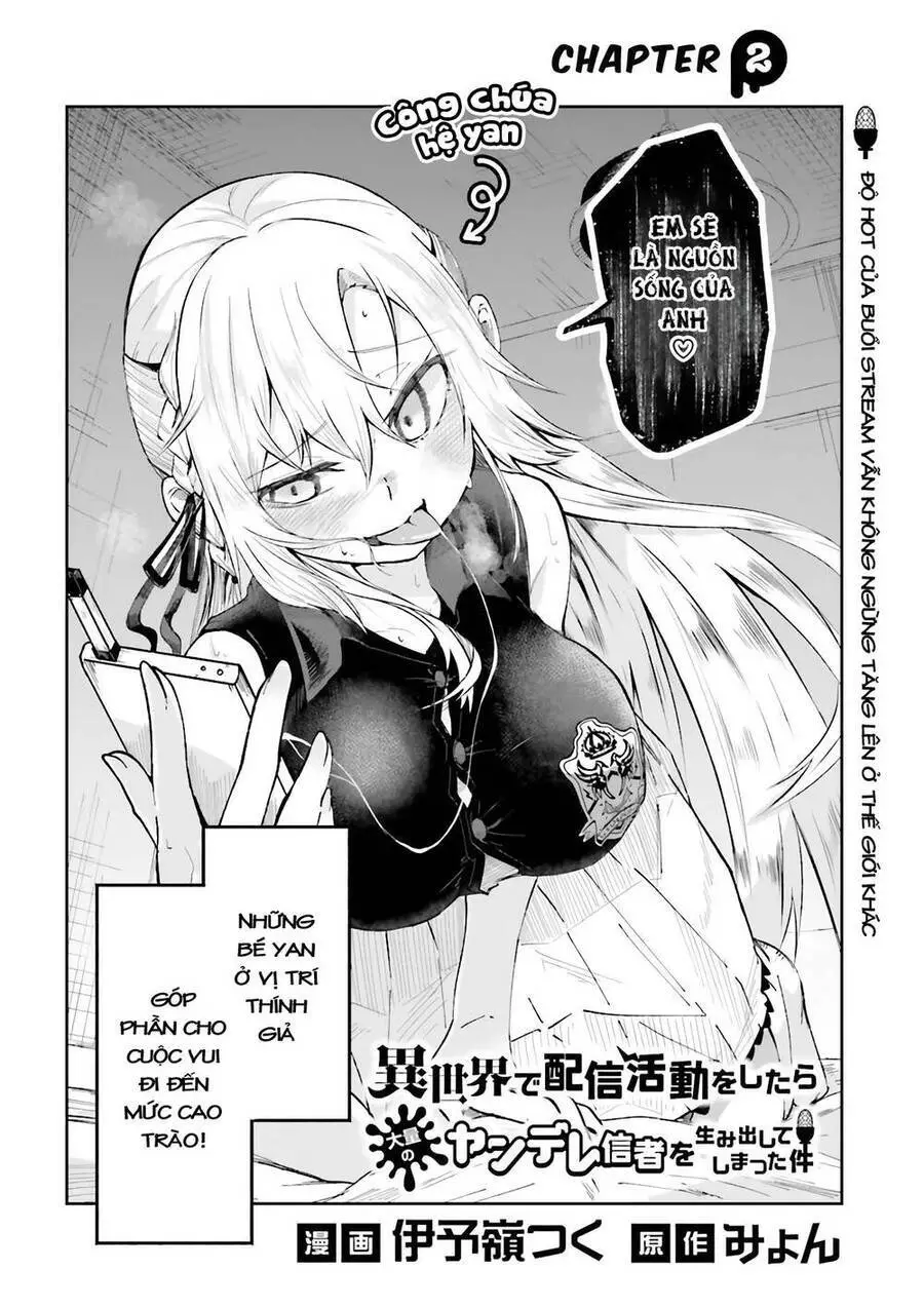 Isekai De Haishin Katsudou Wo Shitara Tairyou No Yandere Shinja Wo Umidashite Shimatta Ken Nettruyen ZZZ Chương 2 Page 2