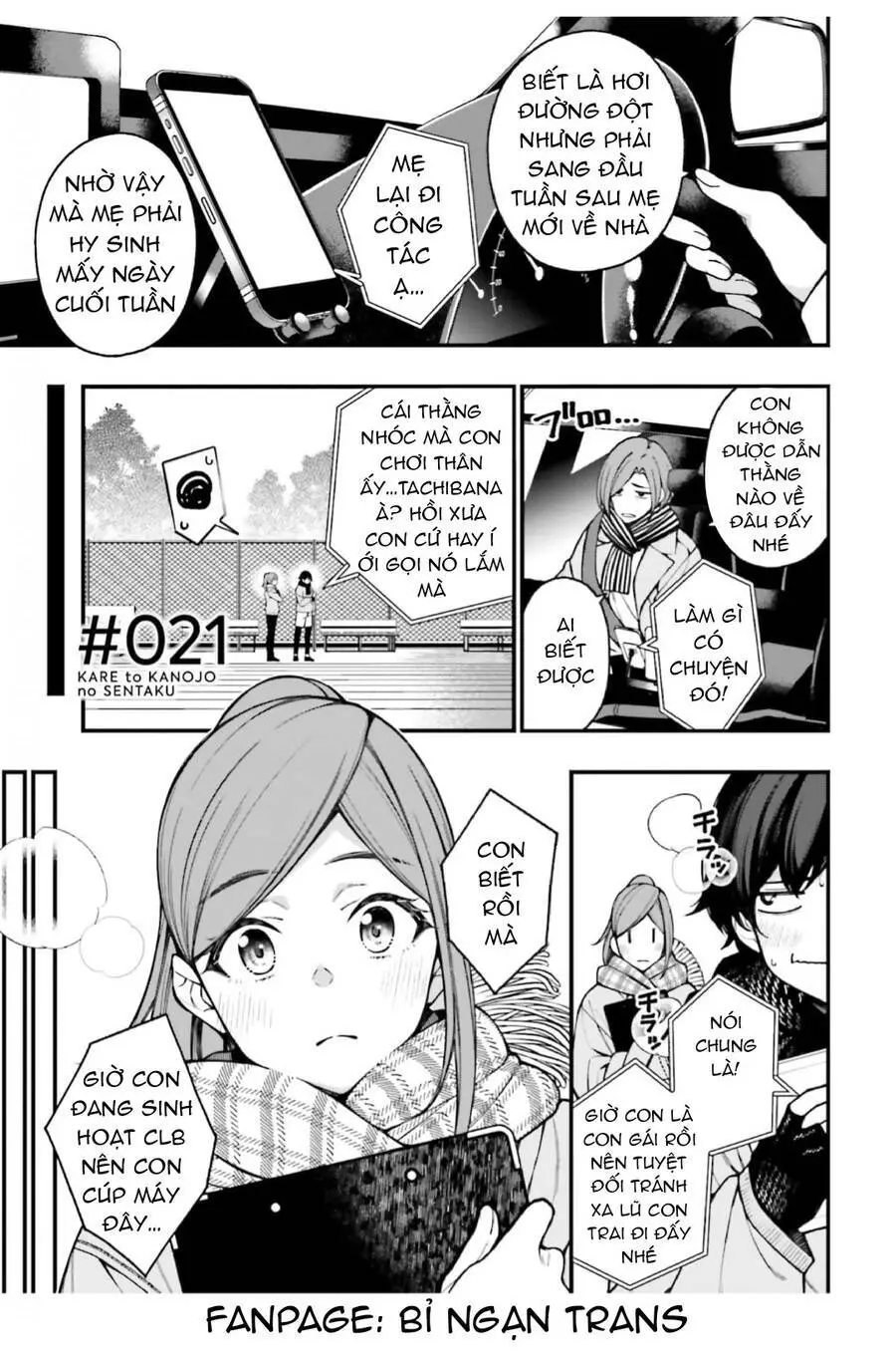 Kare To Kanojo No Sentaku Nettruyen ZZZ Chương 21 Page 1