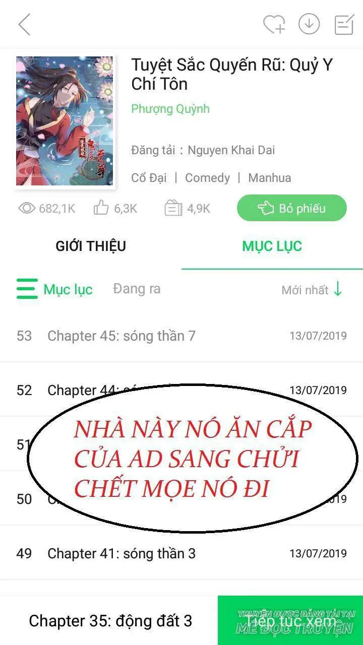 Tuyệt Sắc Quyến Rũ: Quỷ Y Chí Tôn Nettruyen ZZZ Chương 49 Page 36