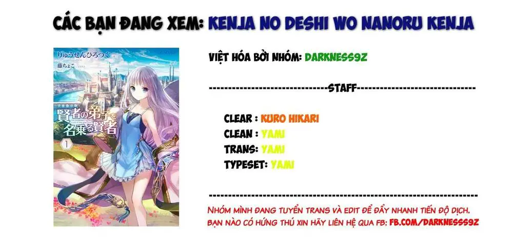 Kenja No Deshi Wo Nanoru Kenja Isekai! Nettruyen ZZZ Chương 26 Page 1