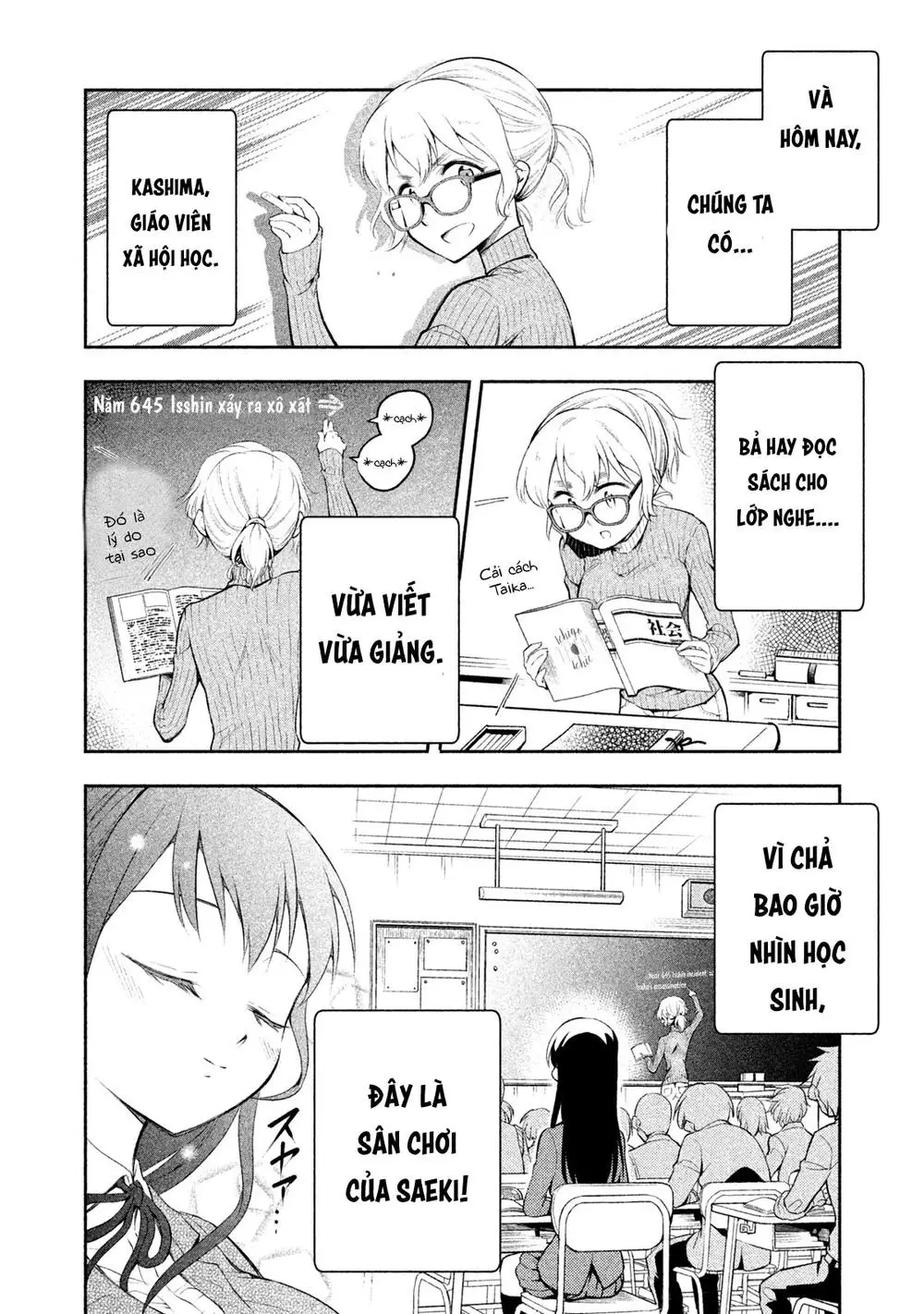 Saeki-San Wa Nemutteru Nettruyen ZZZ Chương 4 Page 8