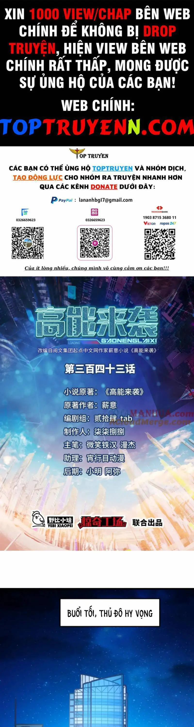 Cao Năng Lai Tập Nettruyen ZZZ Chương 343 Page 1
