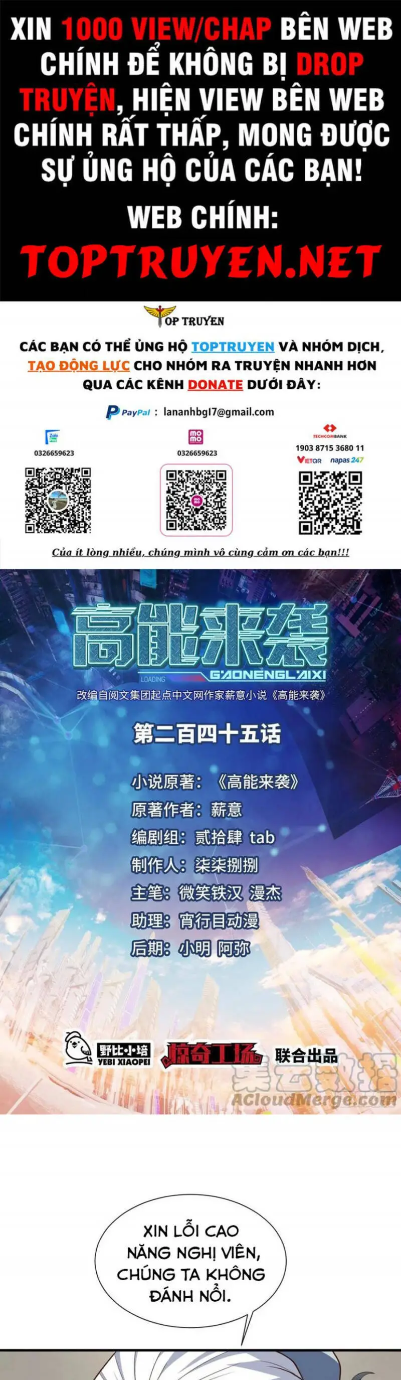 Cao Năng Lai Tập Nettruyen ZZZ Chương 245 Page 1