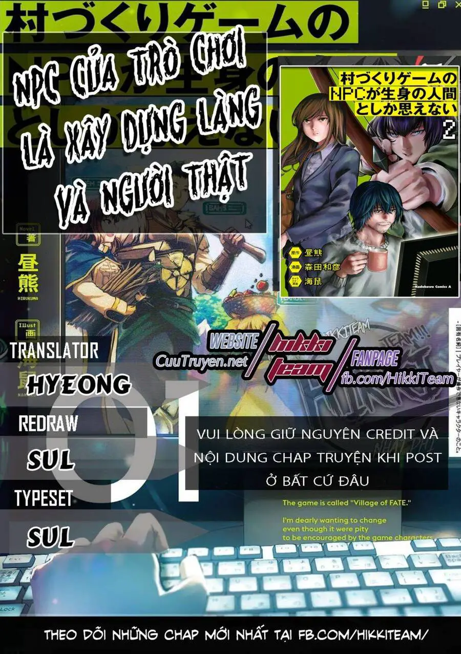 Murazukuri Game No Npc Ga Namami No Ningen To Shika Omoe Nai Nettruyen ZZZ Chương 14 Page 1