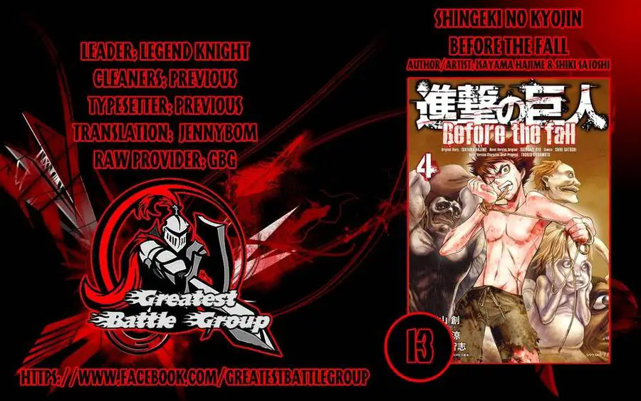Attack On Titans - Before The Fall Nettruyen ZZZ Chương 13 Page 1
